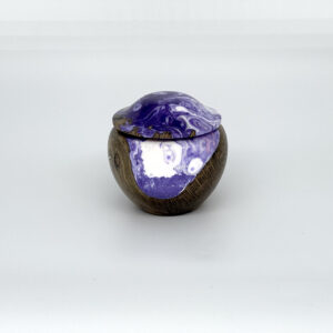 Alternative view of Resin and wooden trinket box