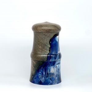 Alternative view of Resin and wooden trinket box