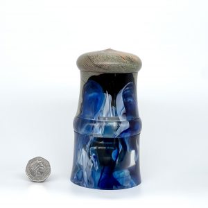 Resin and wooden trinket box