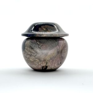 Alternative view of Purple and green resin and wood jewellery box