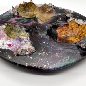 Alternative view of Resin and wood space art form