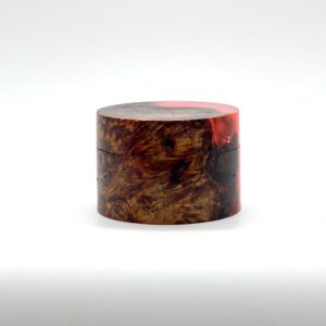Alternative view of Pink resin and wood jewellery box
