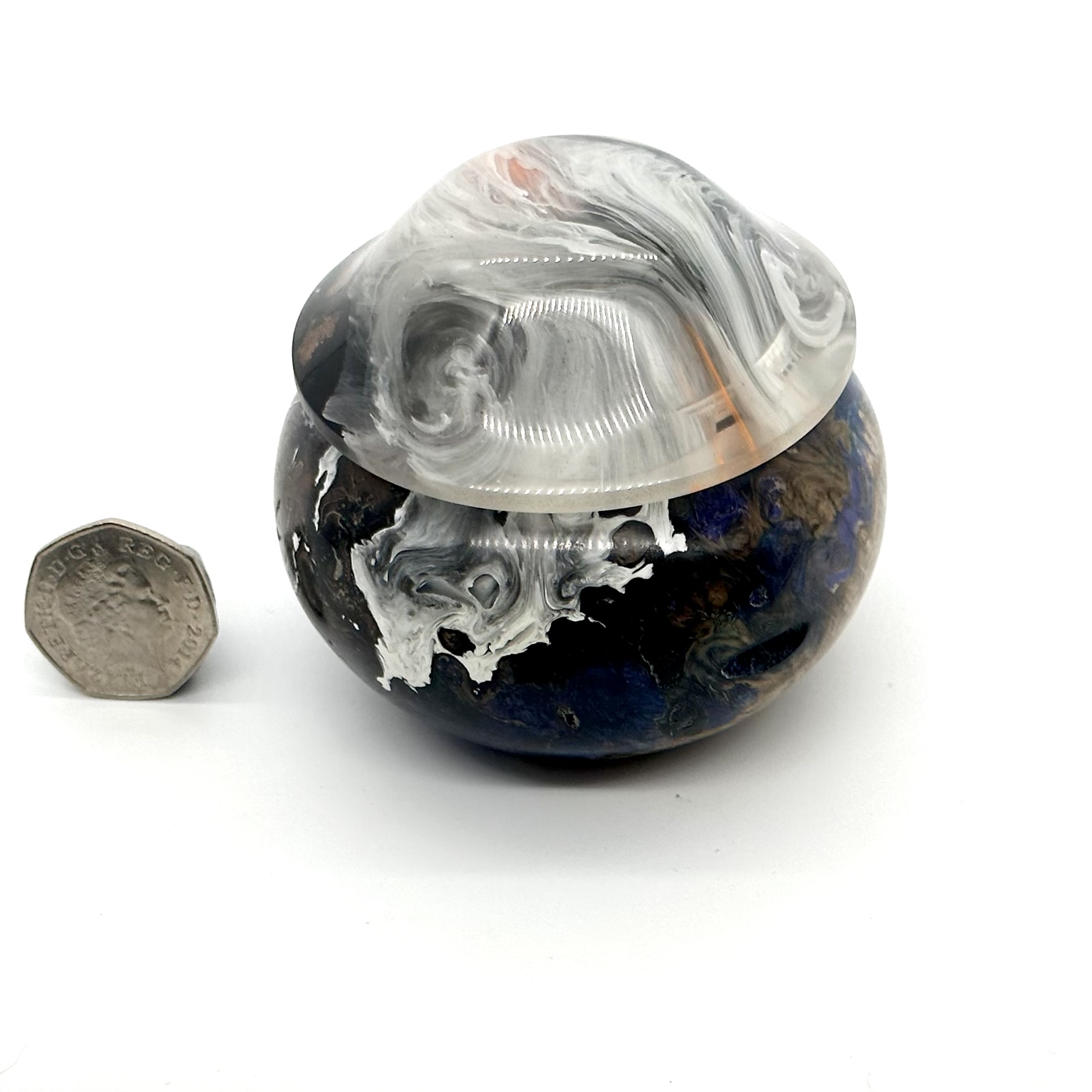 White and grey trinket box - Image 7