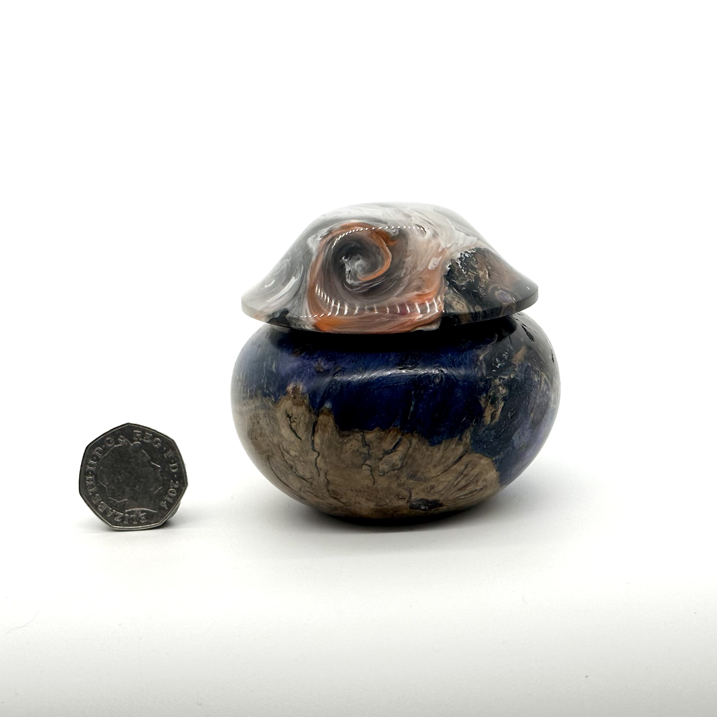 White and grey trinket box - Image 3
