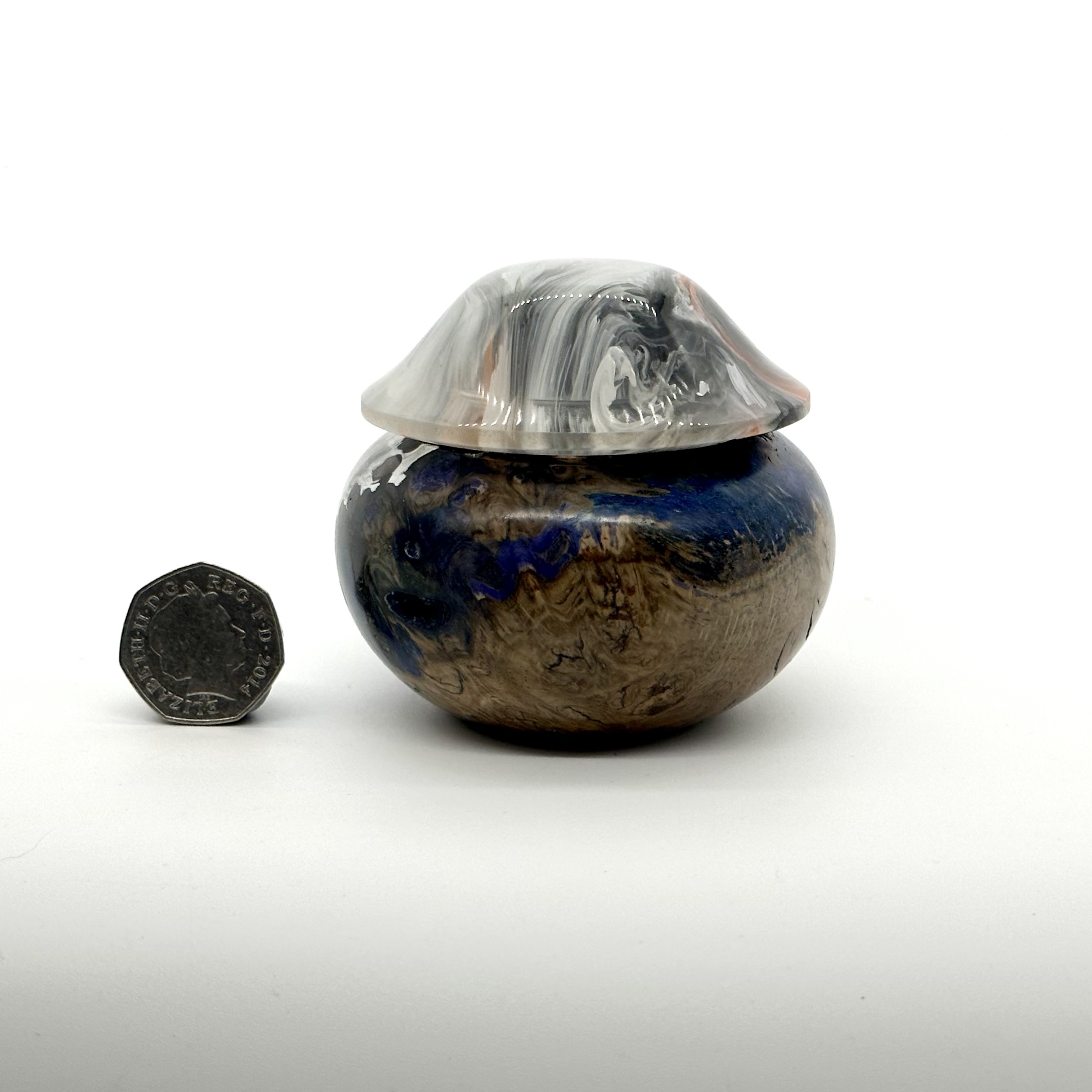 White and grey trinket box - Image 4