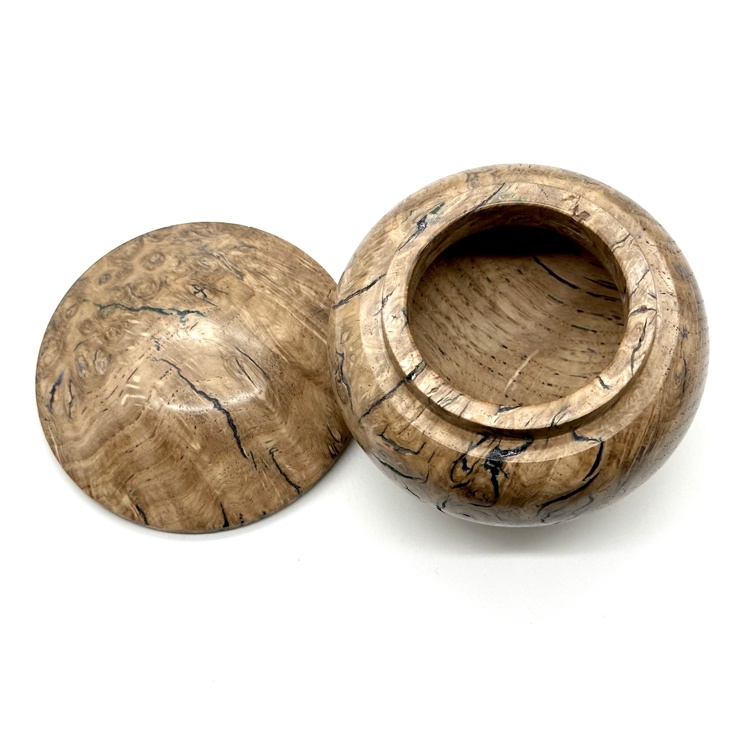 Stabilised oak burl trinket box - Image 9