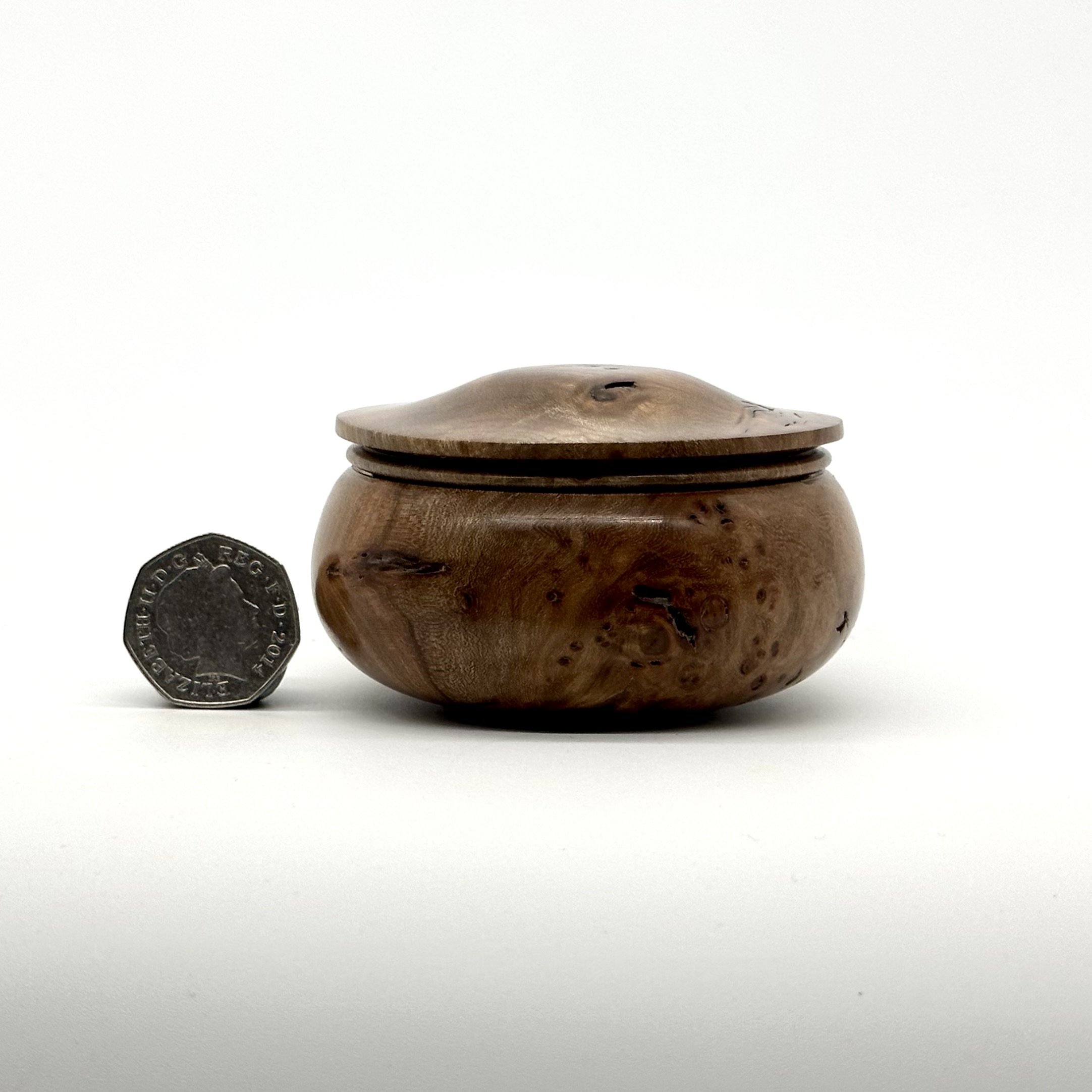 Elm burl trinket box 5 - Image 3