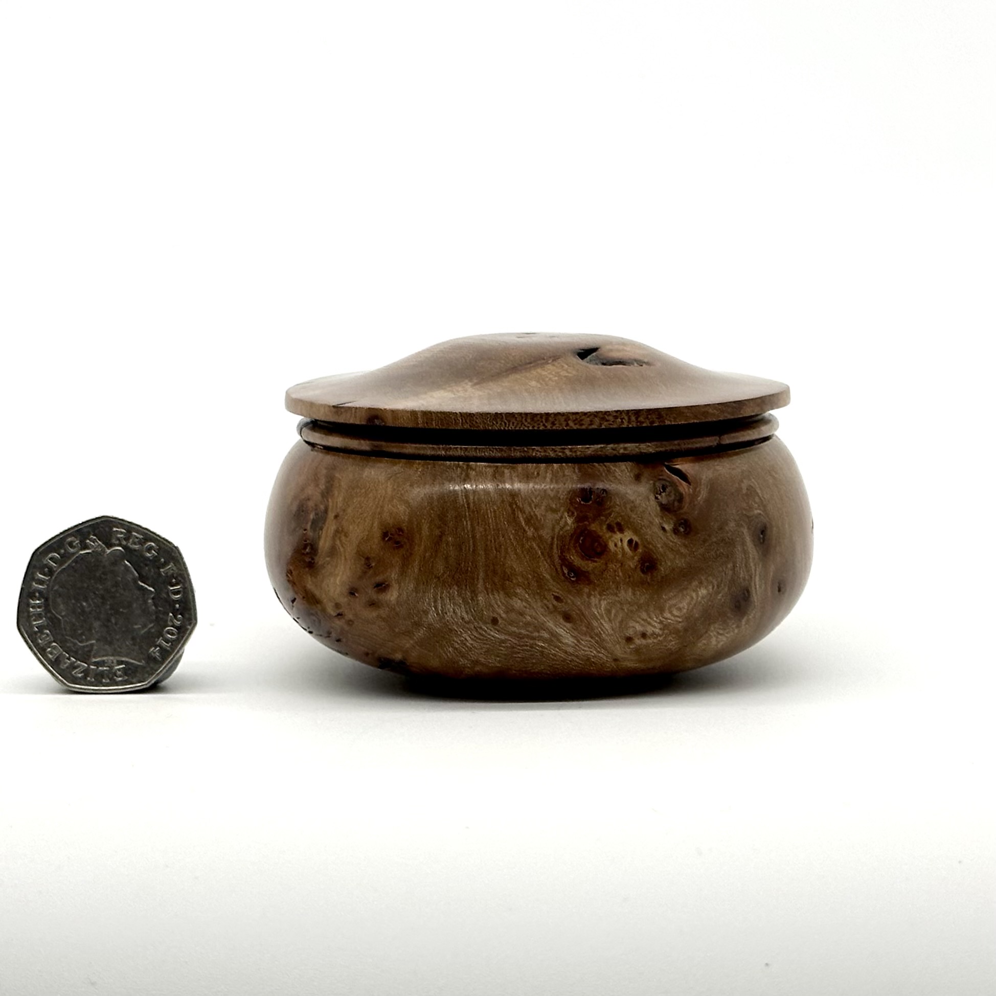 Elm burl trinket box 5