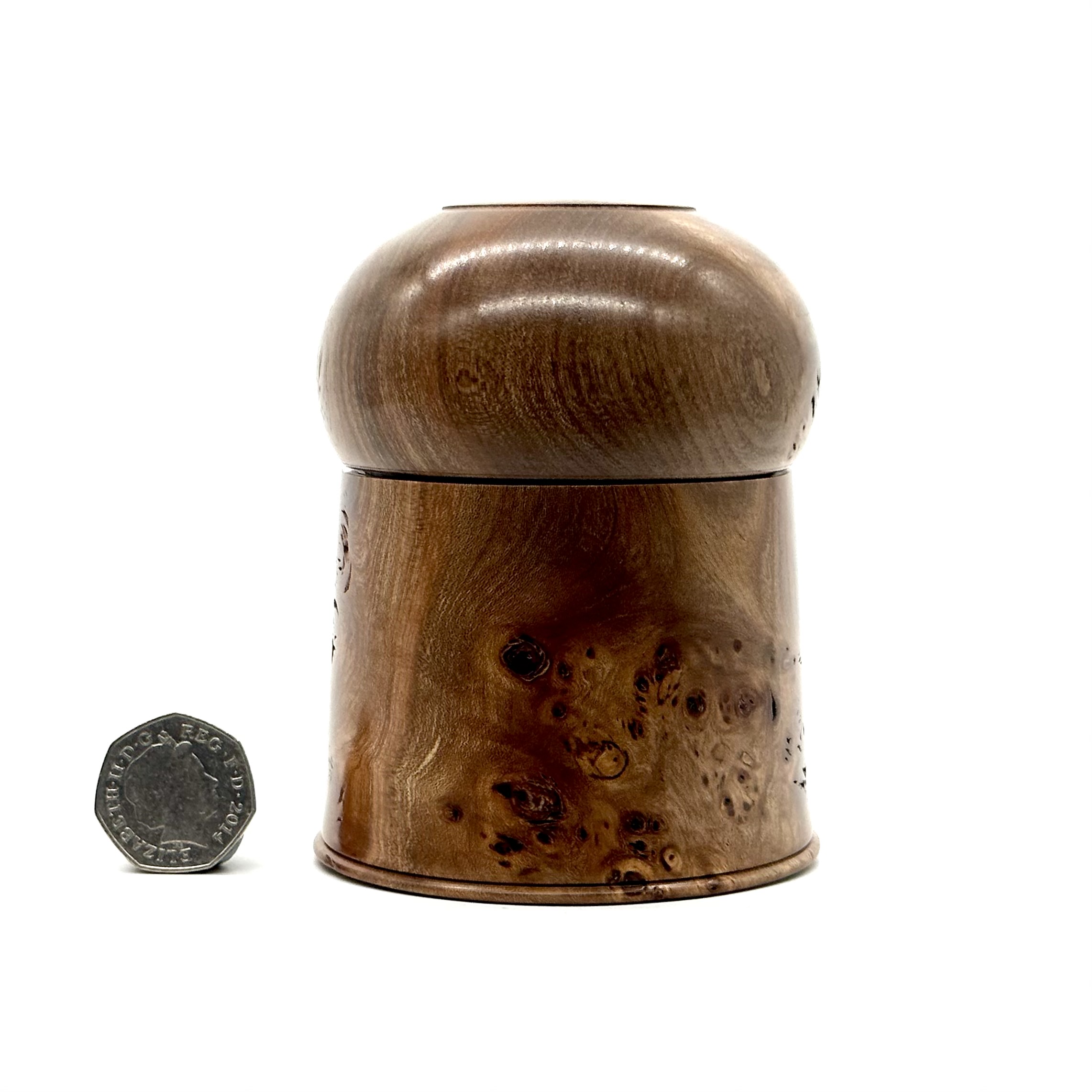 Elm burl trinket box 3