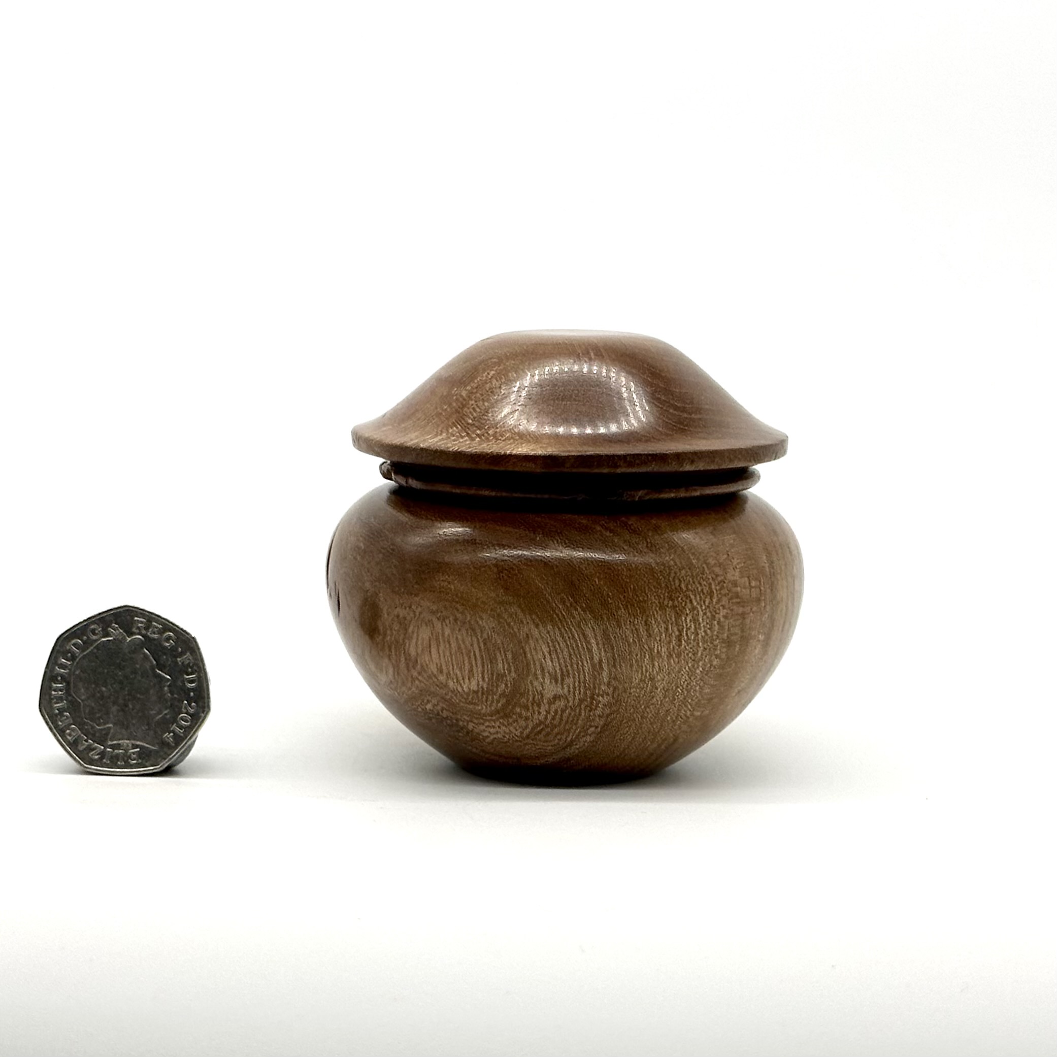 Elm burl trinket box 4 - Image 3