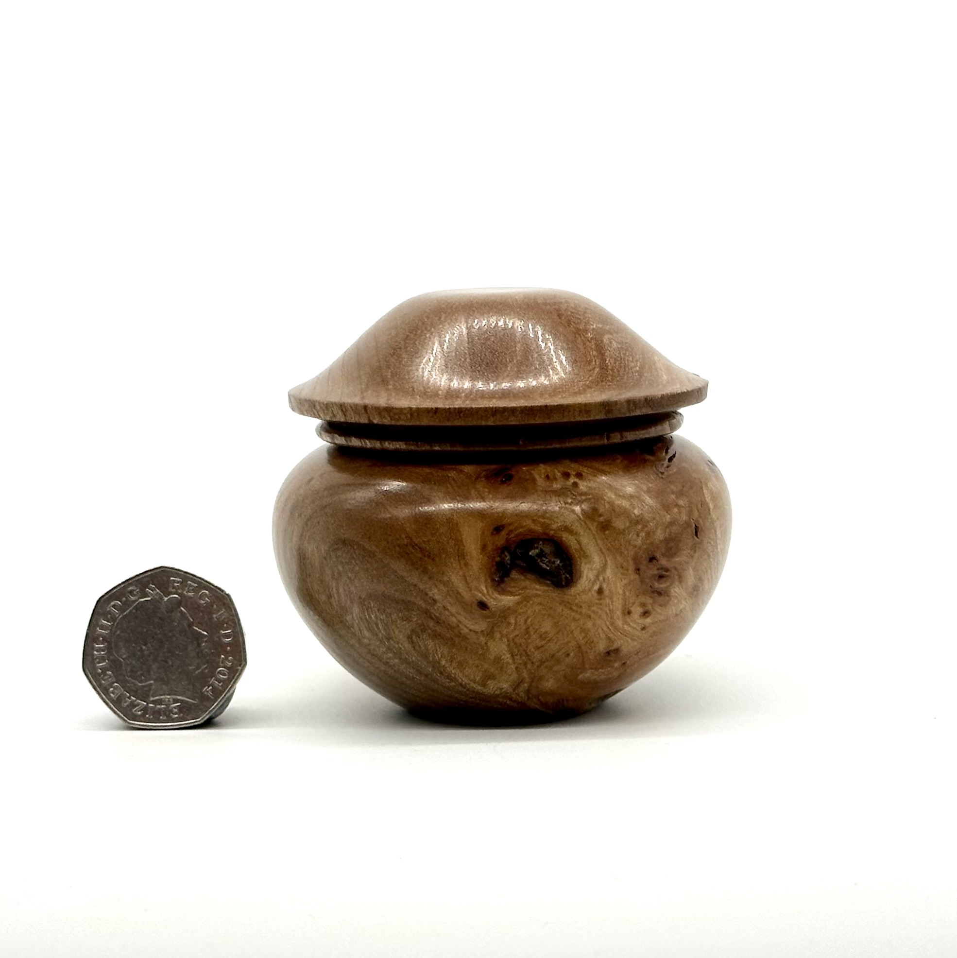Elm burl trinket box 4