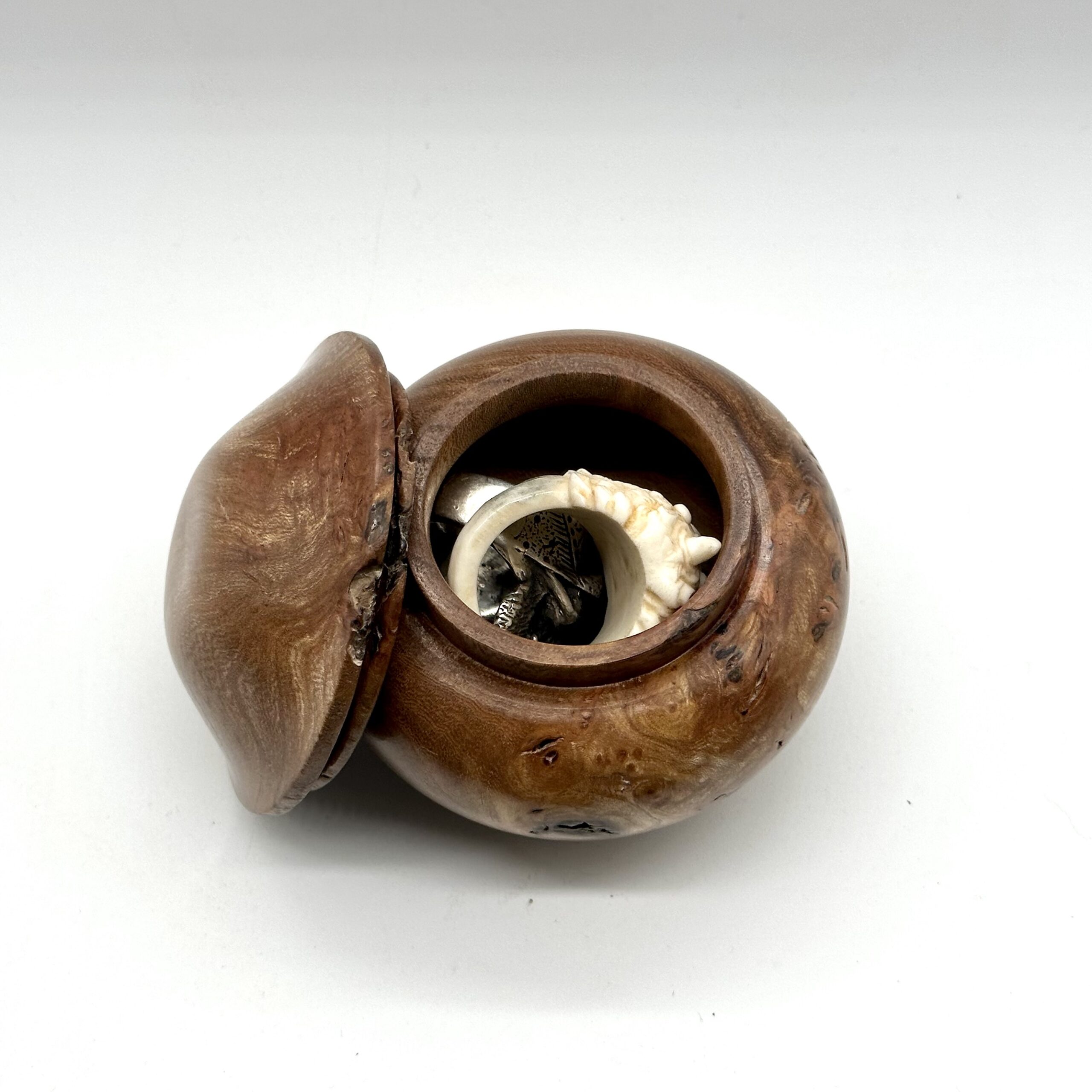 Elm burl trinket box 4 - Image 6