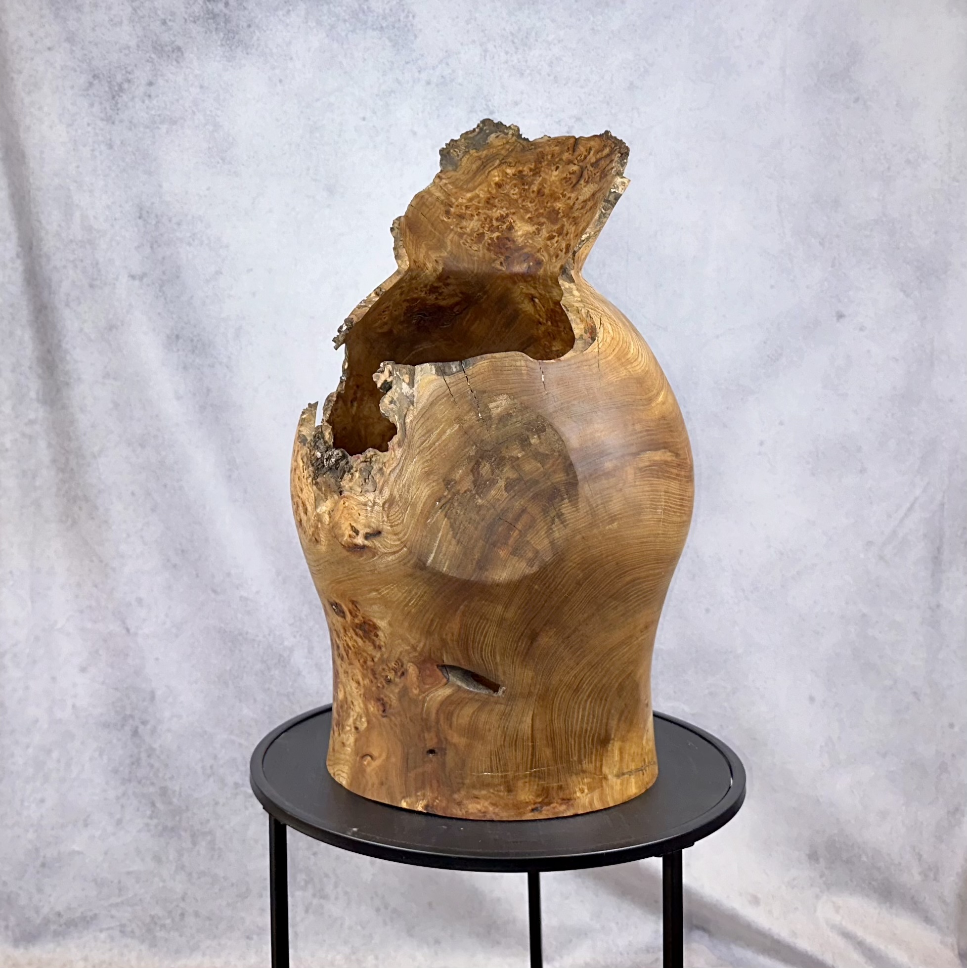 Elm Burl Saxson Vase Sculpture - Image 2