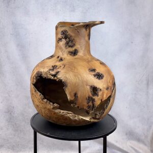 Elm burl Egyptian vase Sculpture