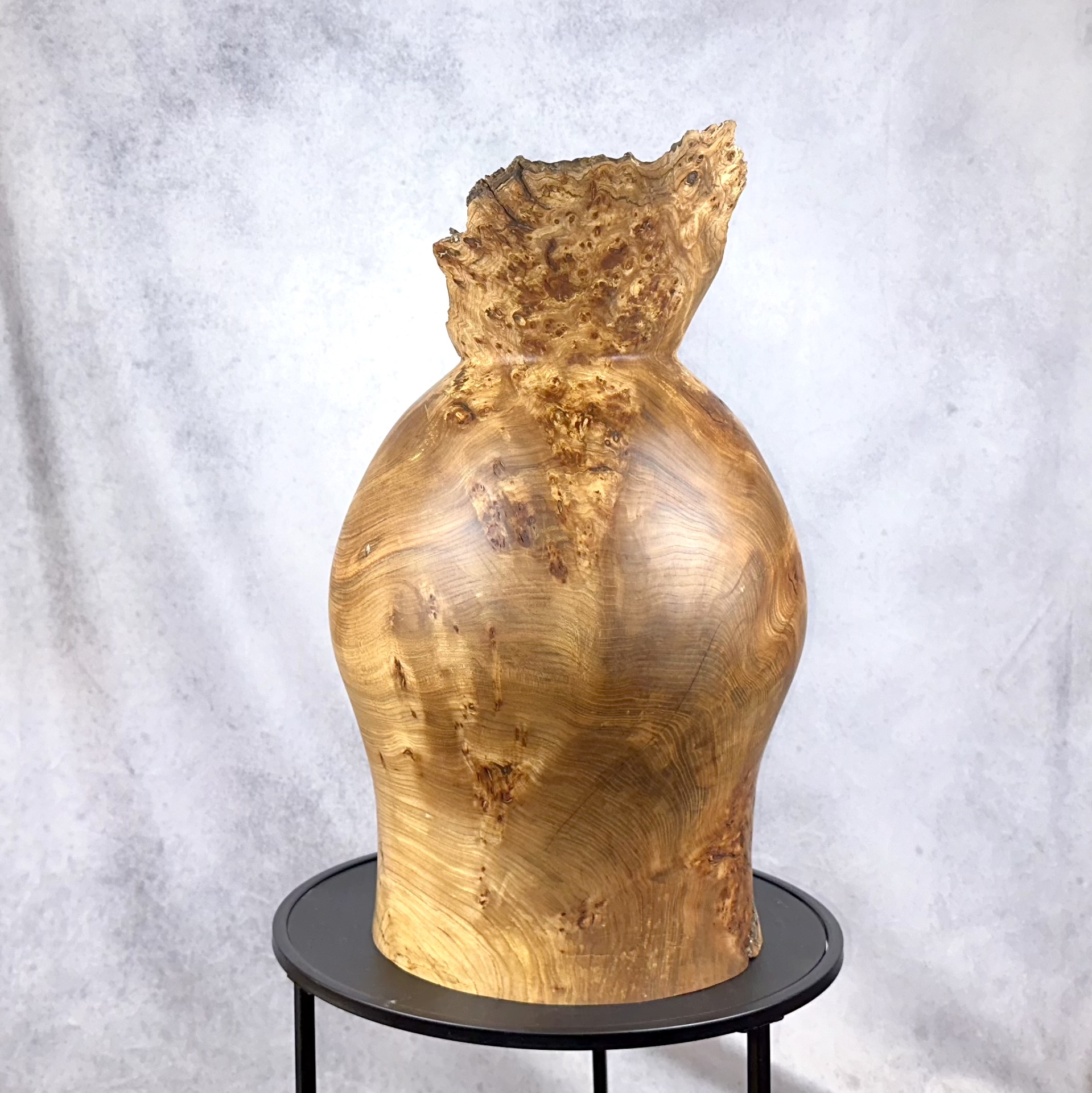 Elm Burl Saxson Vase Sculpture - Image 5